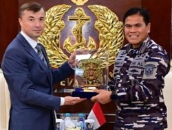 Kepala Staf Angkatan Laut Laksamana TNI Dr. Muhammad Ali, SE,,M,,M,M,Tr,Opsla,Menerima Kunjungan Kehormatan Duta Besar Federasi Rusia Untuk Republik Indonesia