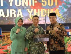 Bupati Madiun Hadiri Acara Pisah Sambut Komandan Yonif Para Raider 501