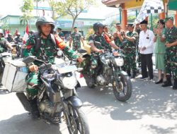Babinsa Kodim Lamongan Tebar Kepedulian, 1250 Paket Sembako Dibagikan