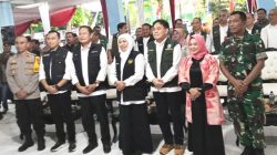 Kasdim Lamongan Dampingi Gubernur Jatim Resmikan Jalan Penghubung Lima Desa