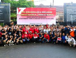 Polresta Malang Kota dan Serikat Pekerja Deklarasi Komitmen Jaga Kondusivitas