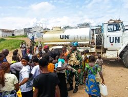 Satgas Yonif 412 Indo RDB XXXIX-G Monusco Alirkan ‘Air Kehidupan’ bagi Pengungsi Kibonge