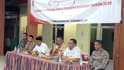 Pemdes Tumbrasanom Gelar Musrenbangdes Tetapkan RKP Desa 2026 dan DU RKP 2027