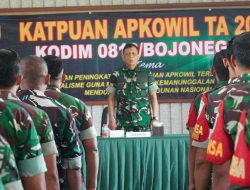 Bekali Kemampuan Binter para Babinsa, Kodim Bojonegoro Gelar Katpuan Apkowil Tersebar