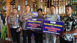 Kapolres Magetan Dampingi Penyerahan Santunan Jasa Raharja untuk Korban Laka Lantas di Kawedanan