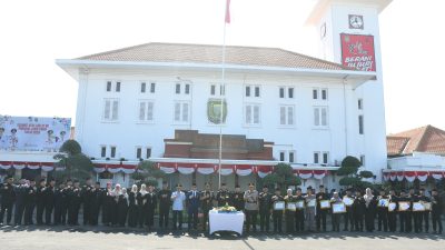 Kapolres Madiun Kota Hadiri Upacara HUT ke-80 Provinsi Jawa Timur Tahun 2025