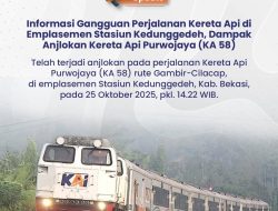 KAI Daop 7 Madiun Mohon Maaf atas Dampak Kelambatan Sejumlah KA Akibat Gangguan Operasional KA Purwojaya di Kedunggedeh