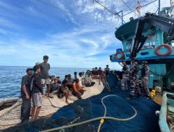 KRI Surik-645 Di Bawah Satuan Kapal Cepat Koarmada I Berhasil Menggagalkan Upaya Peredaran Narkotika Di Perairan Selat Malaka