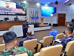Kepala Staf Angkatan Laut Laksamana TNI Dr. Muhammad Ali,,SE,,M,,M,M,Tr,Opsla,Pada Acara Kuliah Umum Menteri Koordinator Bidang Infrastruktur Dan Pembangunan Kewilayahan RI kepada Perwira Siswa Dikreg Seskoal Angkatan Ke-64 TA 2025