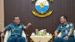Pangkoarmada II Menerima Kunjungan Silaturahmi Dari Gubernur Akademi Angkatan Laut Di Gedung VIP Nala Koarmada II, Ujung Surabaya