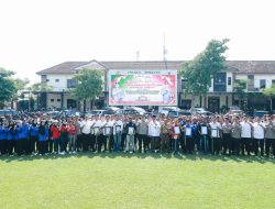 Pimpin Apel Akbar Kebangsaan Bersama Serikat Pekerja, Kapolres Jombang Ajak Jaga Kamtibmas