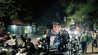 Patroli ‘Blue Light’: Polresta Malang Kota ‘Sapu Bersih’ Balap Liar, 111 Motor Diamankan