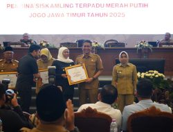 Pemkab Bojonegoro Raih Penghargaan Terbaik IV Lomba Siskamling Terpadu Merah Putih Jogo Jawa Timur 2025