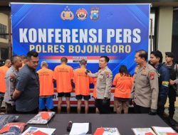 Aksi Curanmor di Bojonegoro Terkuak, Polisi Amankan Empat Tersangka
