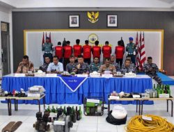 Pangkalan TNI AL Berhasil Menggagalkan Tindak Pidana Di Laut Yang Melibatkan Kapal Ikan KM. Rezeki Yang Diduga Menggunakan Bom Laut