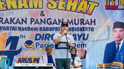 HUT ke-14 NasDem, Bupati Mojokerto Apresiasi Wujud Kepedulian Lewat Pasar Murah