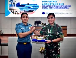 Kepala Staf TNI Angkatan Laut Laksamana TNI Dr. Muhammad Ali,SE,,M,,M,M,Tr,Opsla,Memberikan Pembekalan Diplomasi Sebagai Instrumen Strategis Sistem Pertahanan Negara Kepada 123 Pasis Dikreg Seskoal Angkatan Ke-64 Tahun Anggaran 2025