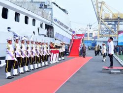 Kunjungan Kerja Wakil Presiden Republik Indonesia Gibran Rakabuming Menggunakan KRI Bung Karno-369 Ke Kabupaten Kepulauan Seribu