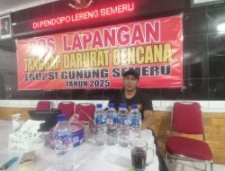 Gunung Semeru Keluarkan Aliran Lahar Dingin