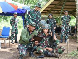 Wadan Kodiklatal Didampingi Dirdik Meninjau Latihan Praktek Berganda